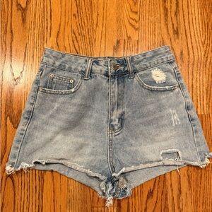 Denim Distressed Women Shorts